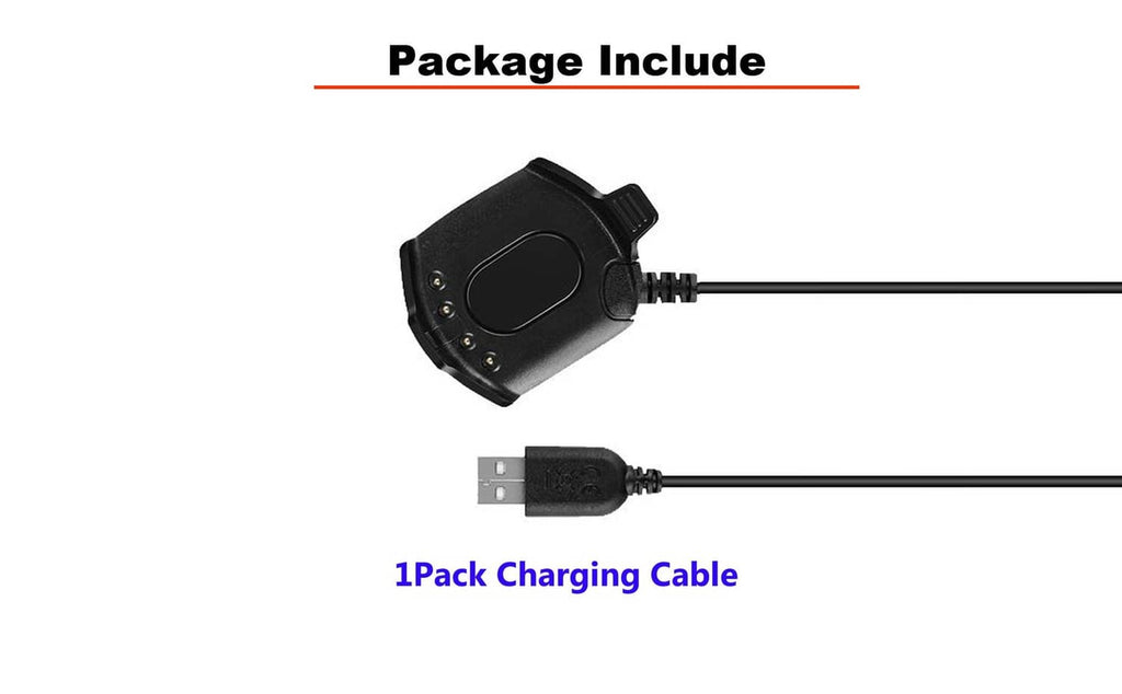 Charging cable kit: black charging dock with USB-A connector