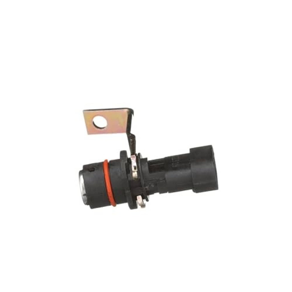 Crankshaft position sensor side view with black connector and orange seal ring