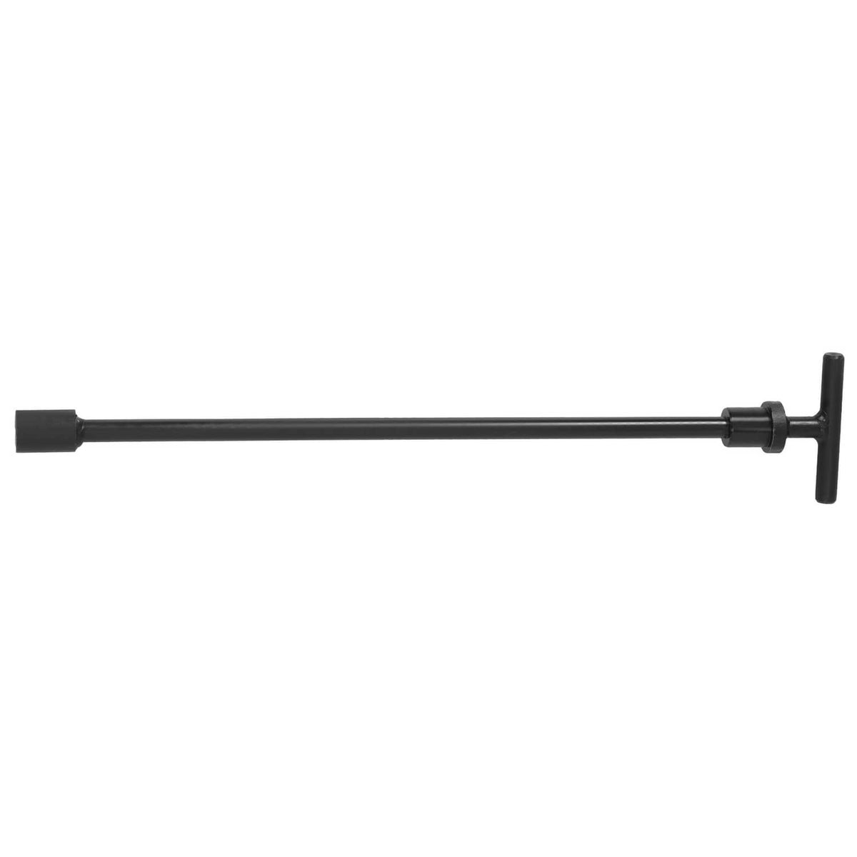 Black long puller rod with locking clamp and cross handle