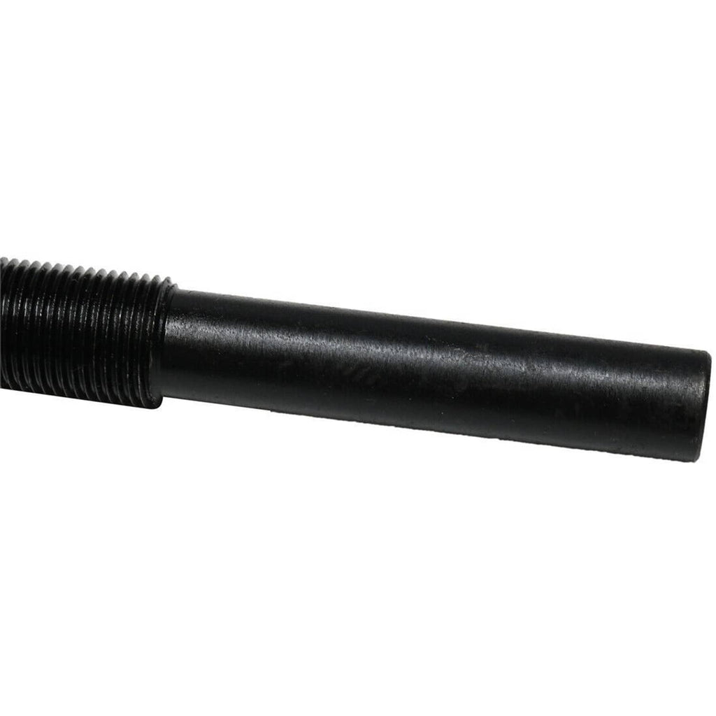 Black clutch puller tool close-up of smooth shaft section near threads