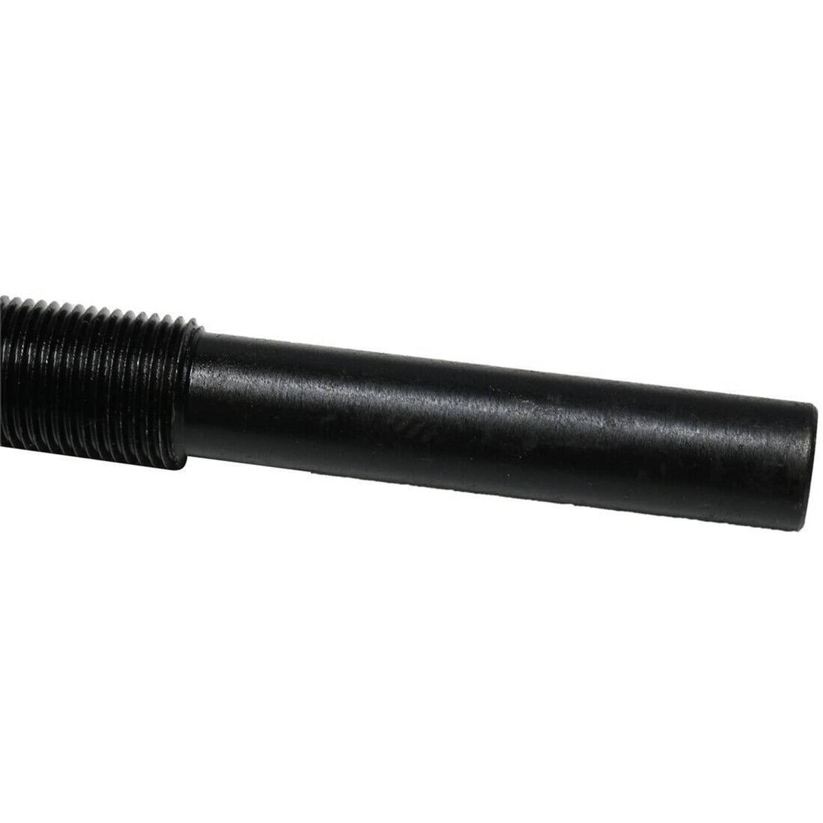 Black clutch puller tool close-up of smooth shaft section near threads