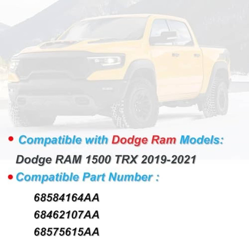 Compatibility graphic with key fob shown alongside model and part-number list