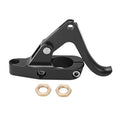Black jet ski throttle finger lever kit with curved handle and two mounting nuts