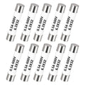Fast-blow multimeter fuse set of 10, 0.5A 600V, ceramic bodies with metal end caps