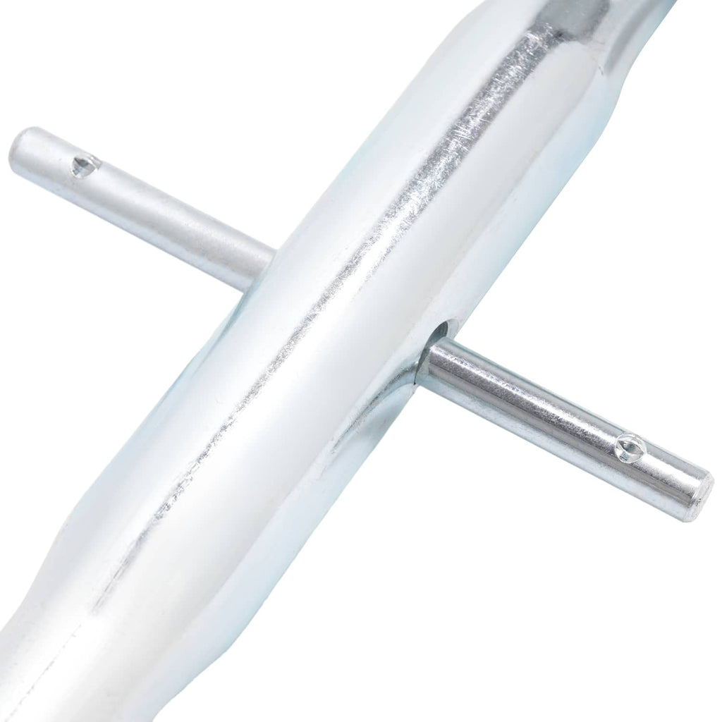 Galvanized adjustable top link bar with side hole and cross pin