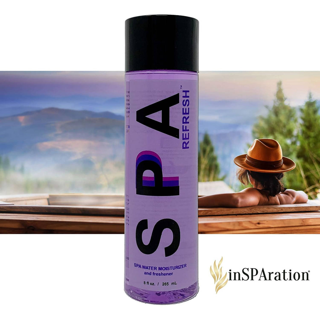 Insparation Spa Refresh water moisturizer spray bottle, purple with black cap, 8 oz
