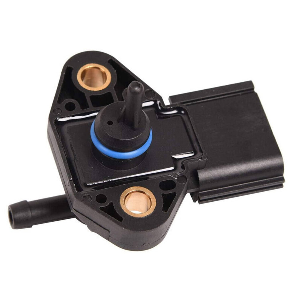 Fuel injection pressure sensor with blue-topped valve and gold mounting terminals