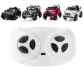 White 2.4G Bluetooth remote controller with four directional buttons and power toggle