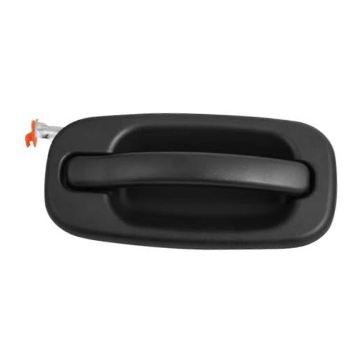 Textured black exterior rear door handle with mounting clip, replacement kit