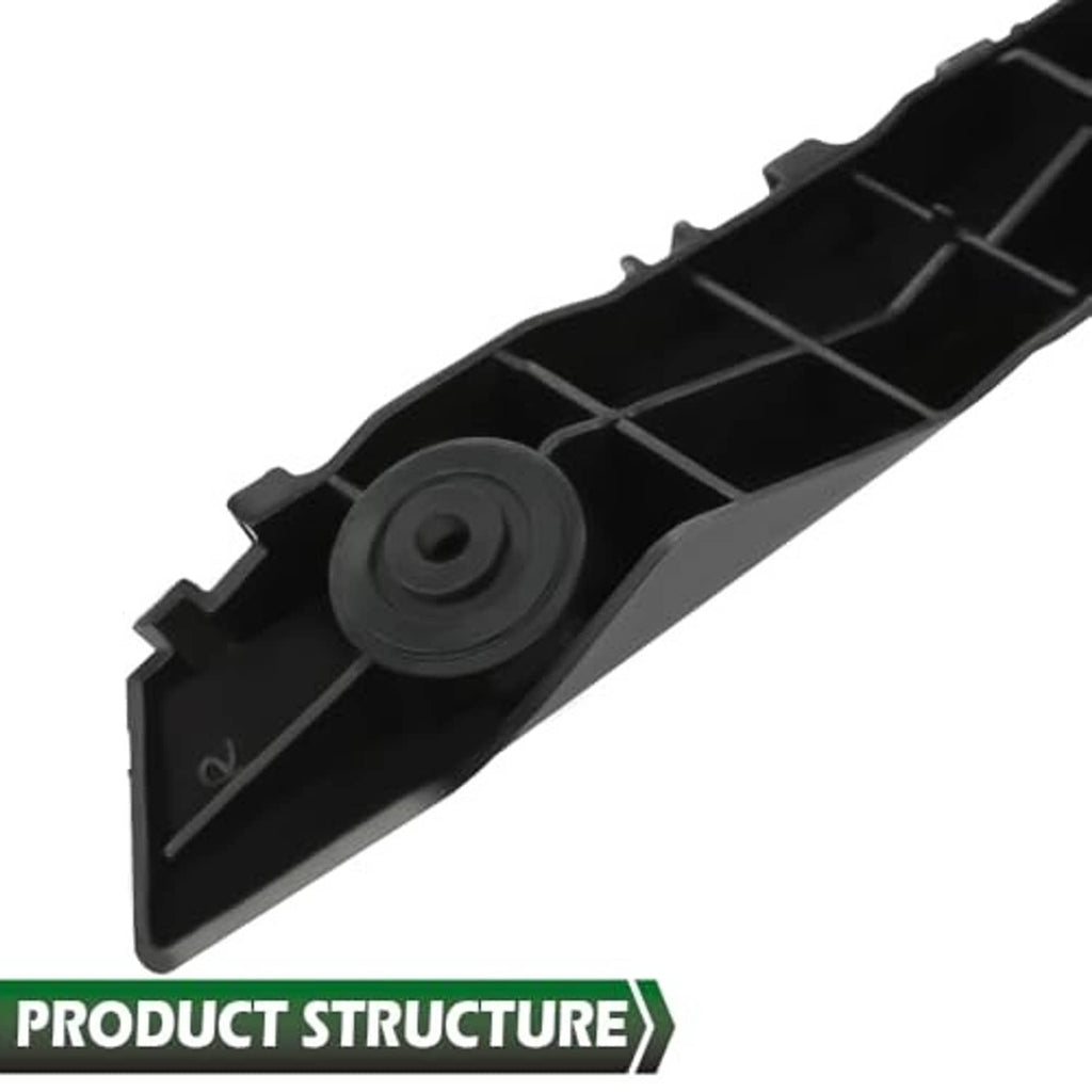 Front bumper bracket inner mount with circular center boss and molded tray ribs