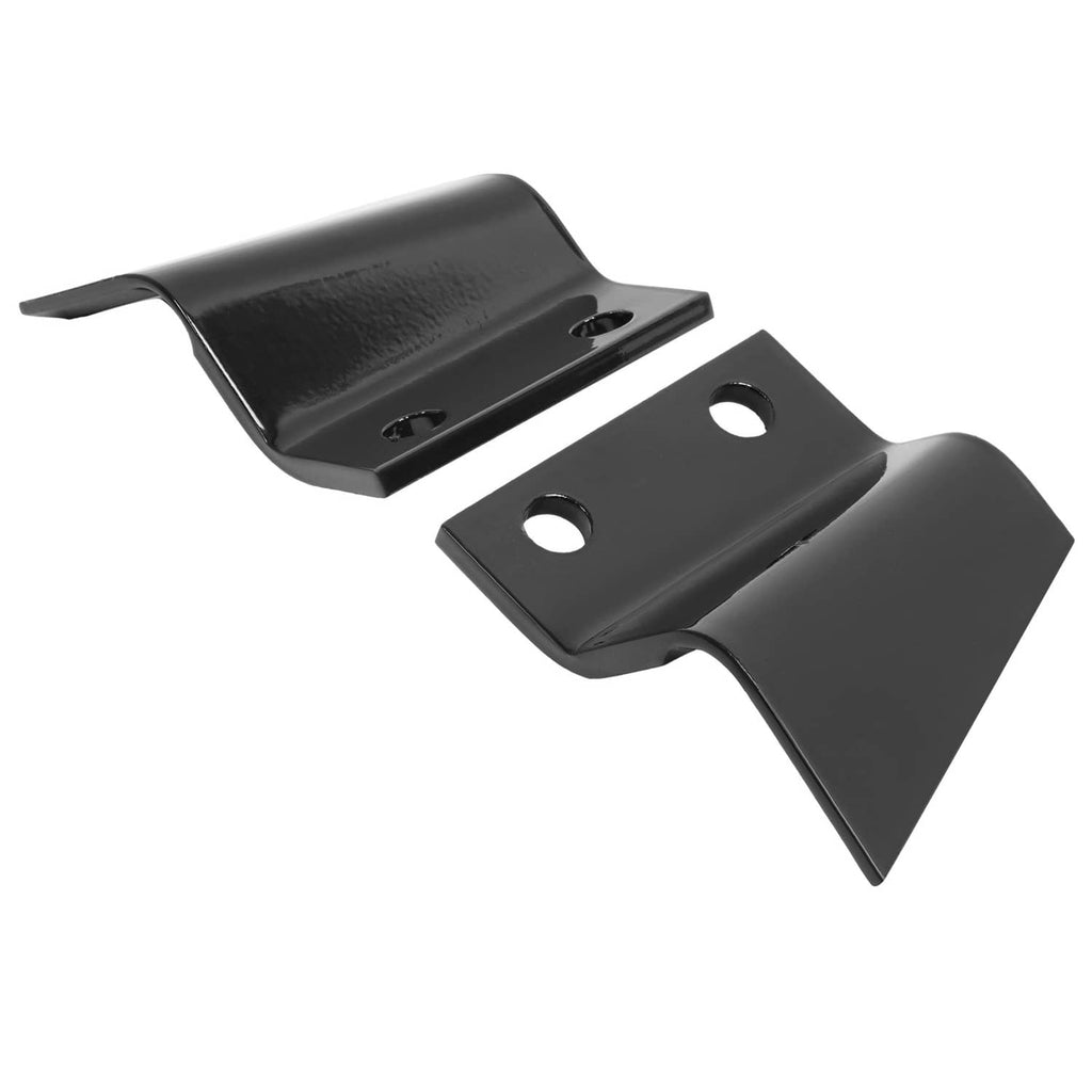 Black steel trencher cup tooth pair with mounting holes for 2-inch pitch chains