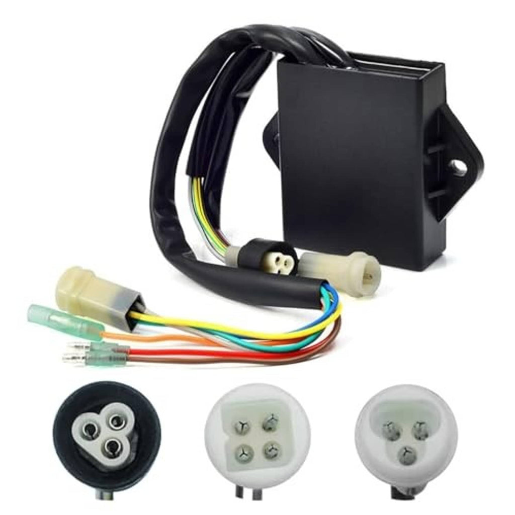 Ignition box kit with wiring harness and three white round connector modules