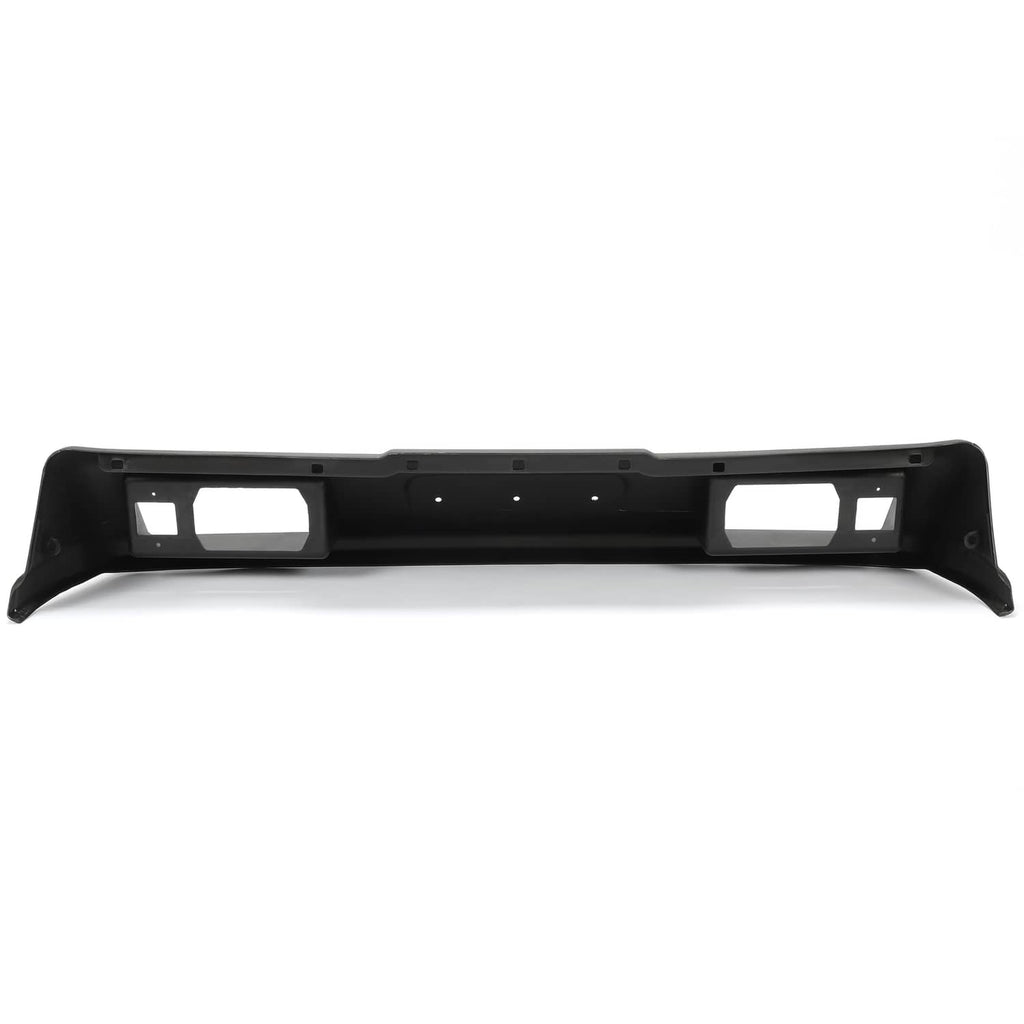 Black front cowl panel with two headlight cutouts and lower mounting lip