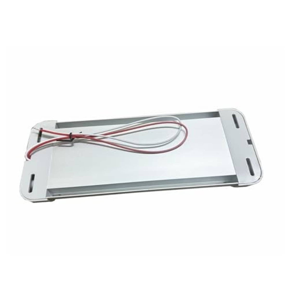 RV LED dome light bar base with wiring and two mounting slots