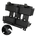 Front radiator shutter assembly housing with motor, black plastic, mounting brackets