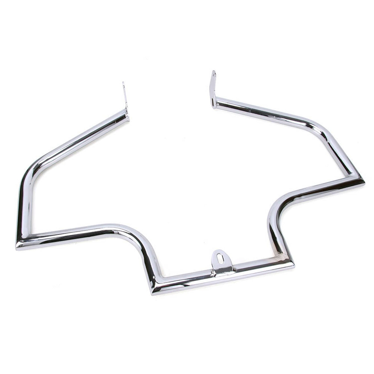 Chrome highway engine guard crash bar, full loop frame with bracket tabs