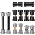 Club Car Precedent bushing kit: gray and black bushings with metal sleeves, multiple pieces