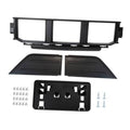 Front bumper grille kit with black grille frame, guard pads, license plate bracket, screws