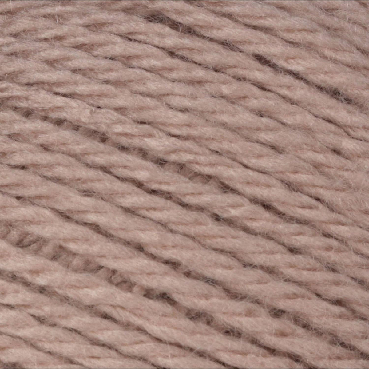 Taupe baby yarn close-up showing twisted strands and texture