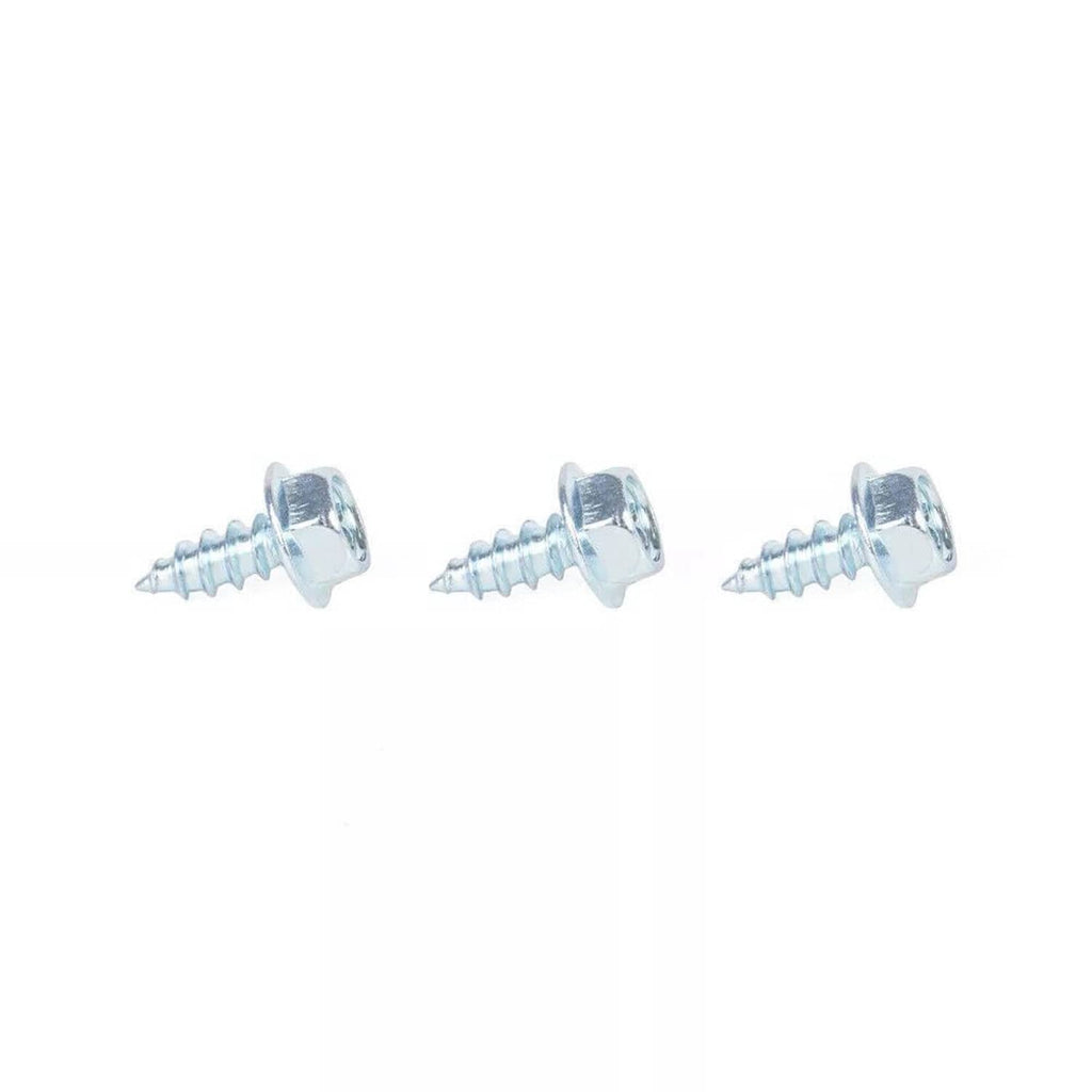 Three silver mounting screws