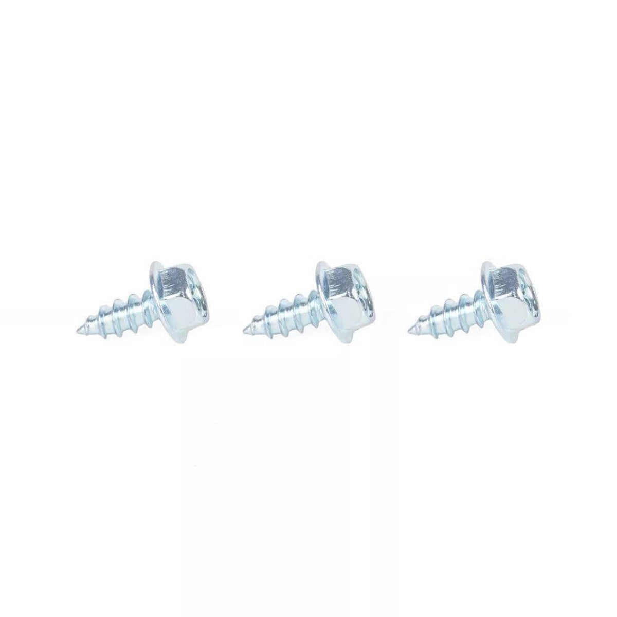 Three silver mounting screws