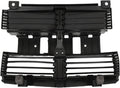Black front radiator shutter control assembly with slat grille and mounting tabs