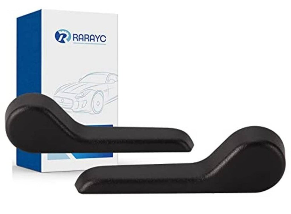 Black seat recliner handle replacement, curved lever with rounded ends