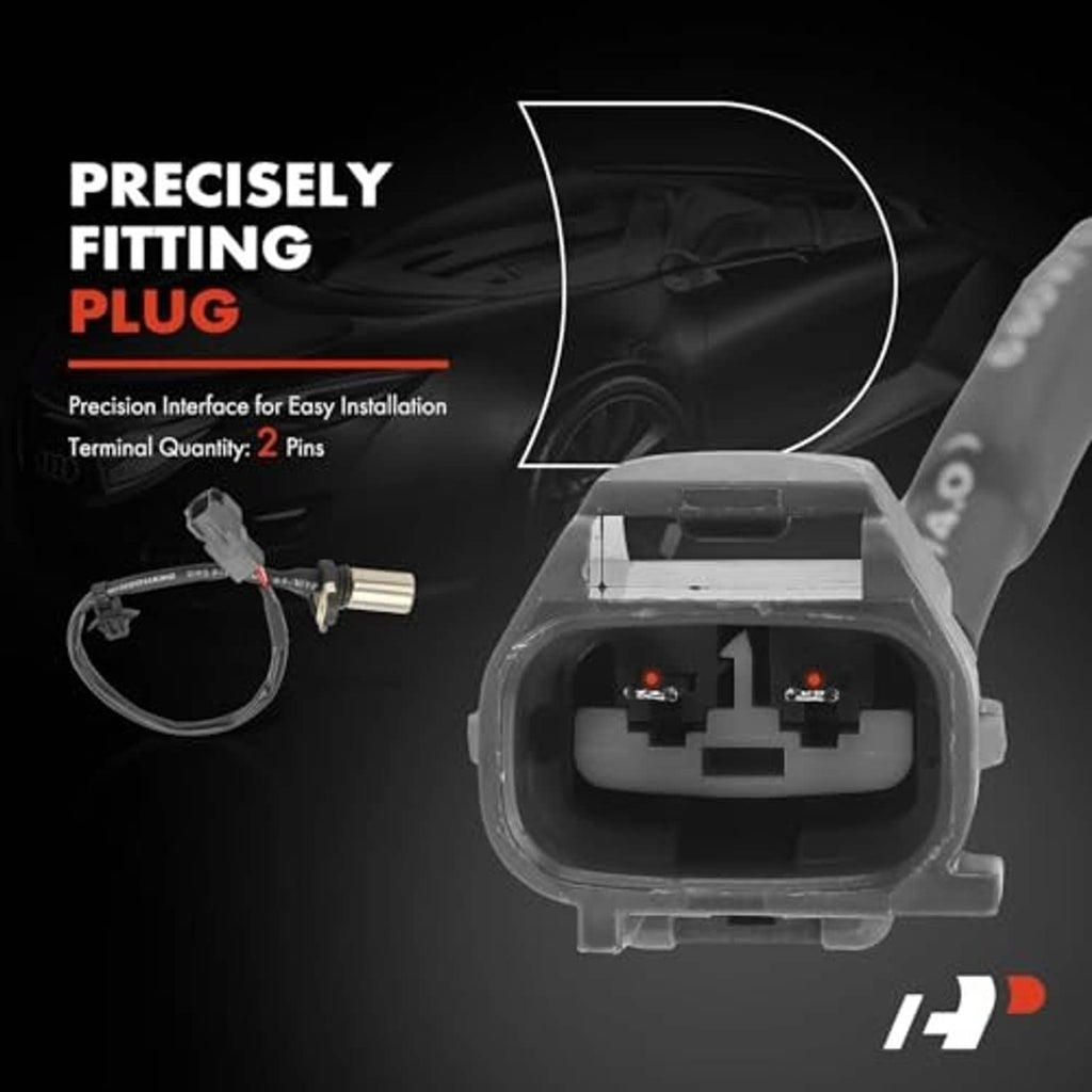 Crankshaft position sensor plug with 2-pin terminals and wiring connector