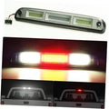 LED high mount stop brake light with black housing and red LED center strip