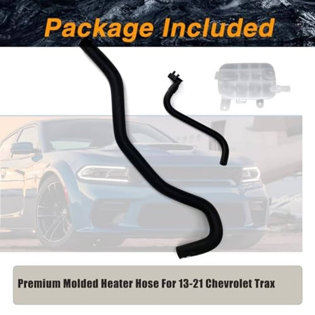 Coolant reservoir tank kit with long and short hoses and a translucent reservoir
