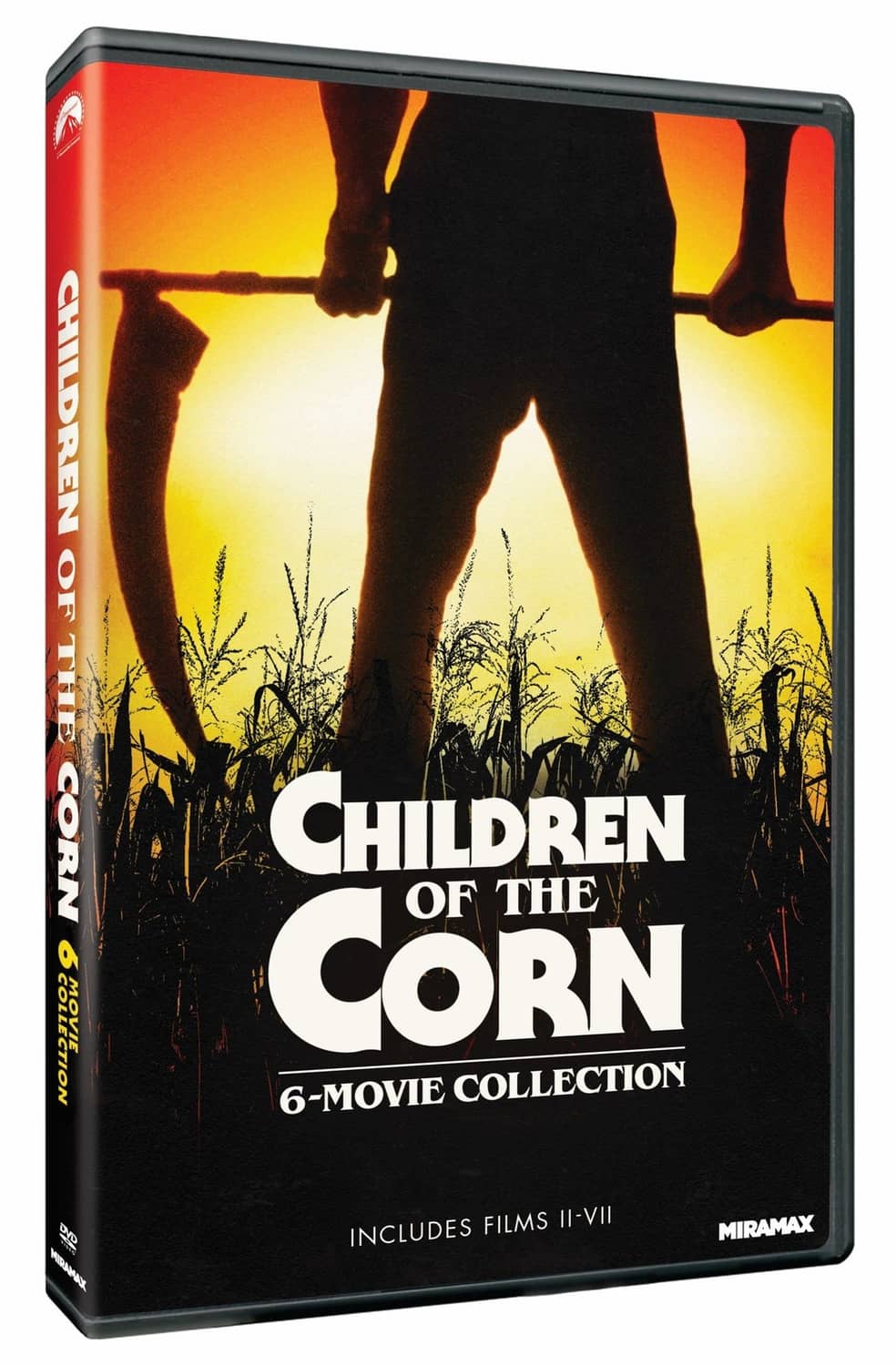 Children of the Corn 6-movie collection DVD case with cornfield silhouette cover