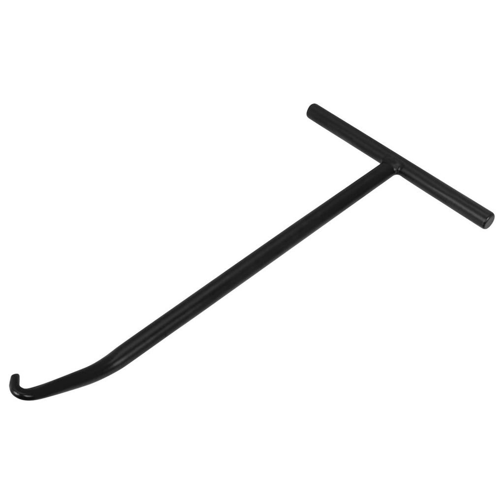 Black brake and headlight adjusting spring hook tool with cross handle