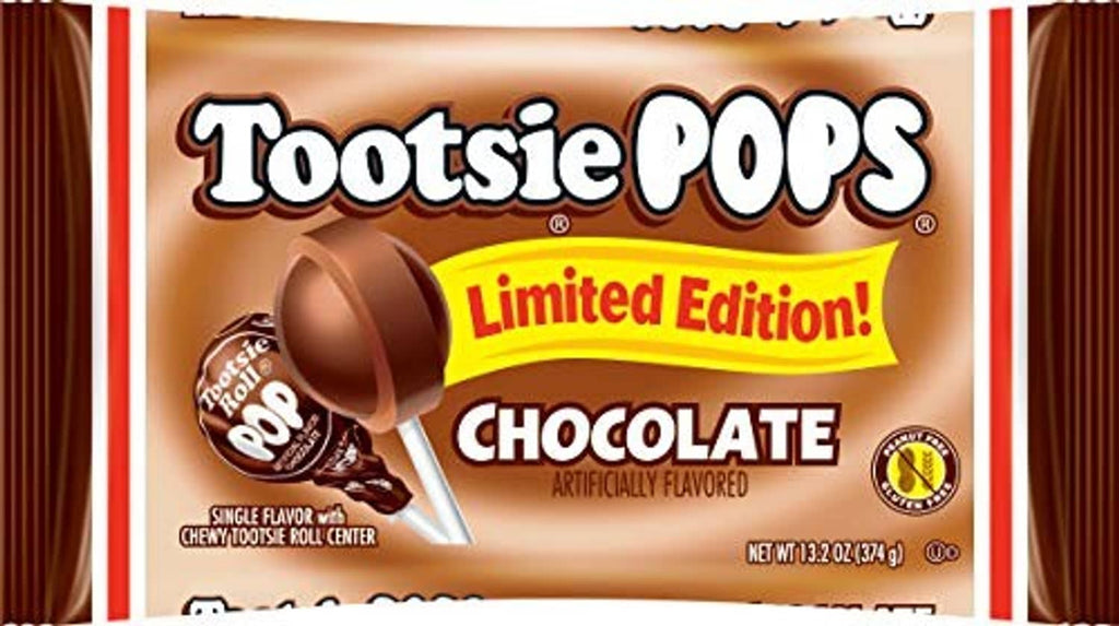 Limited edition chocolate candy pack with Tootsie Pop and Tootsie Roll Pop branding