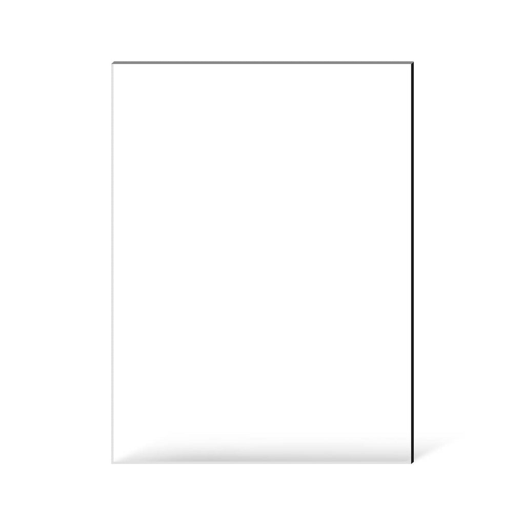 Clear acrylic sheet panel, rectangular with smooth transparent surface