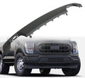 Matte black front bumper lower molding trim valance with mounting tabs