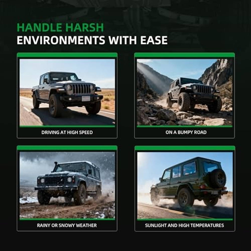 Window switch kit shown with vehicle driving-condition use scenarios