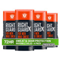 Men's solid antiperspirant stick, 4-pack, orange and black containers