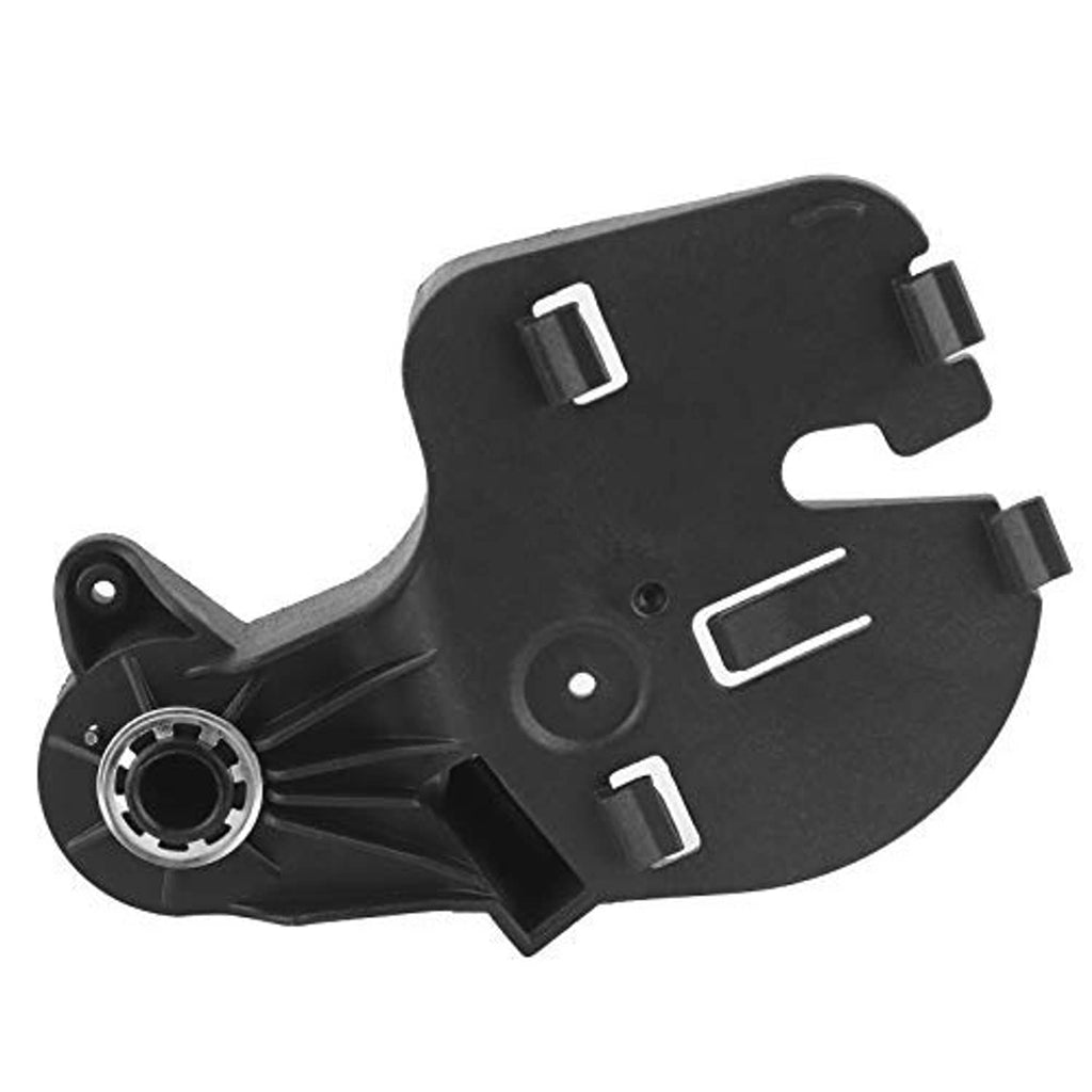 Black hood release pull handle assembly with metal spring pivot, plastic housing