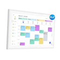 15.6-inch white electronic wall calendar with colorful touchscreen event tiles