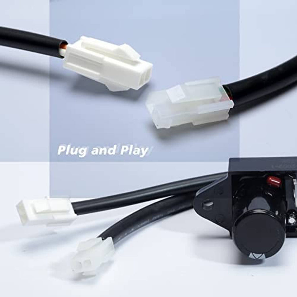 Ignition module connector harness with plug-and-play style wiring, close-up