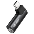 UGREEN USB-C to 3.5mm audio adapter, black, with short connector body