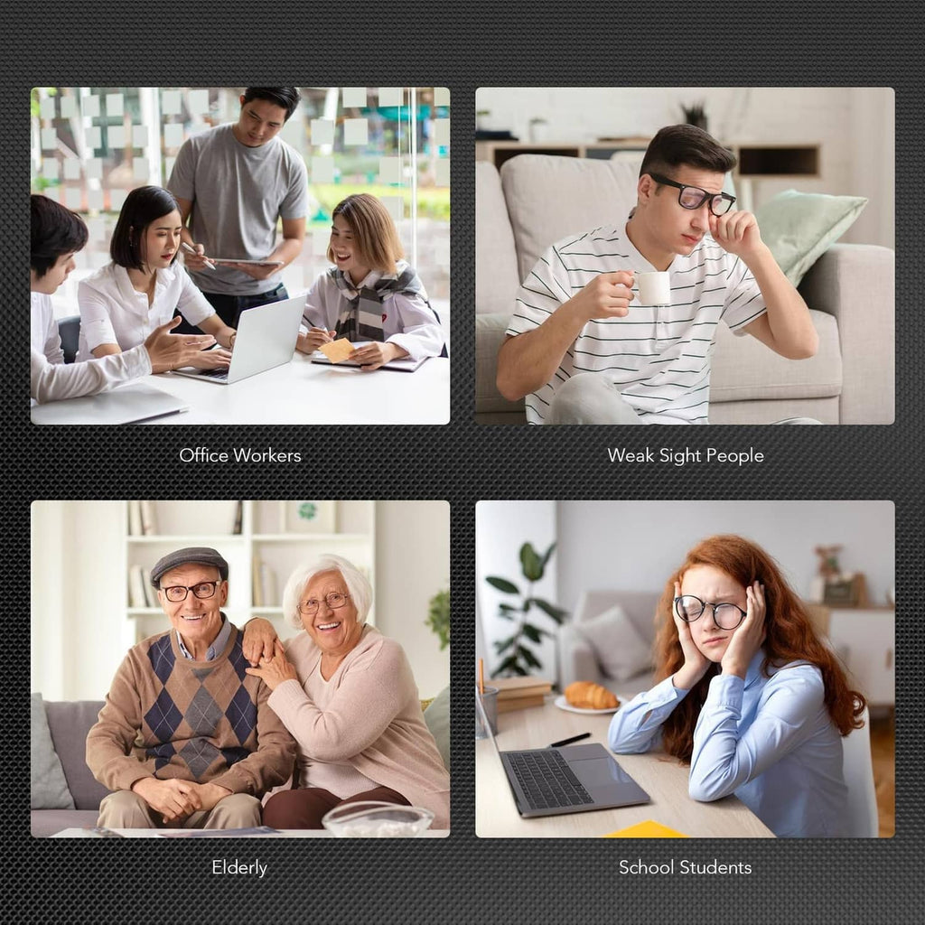 Collage of people using computers and typing, illustrating user-friendly accessibility