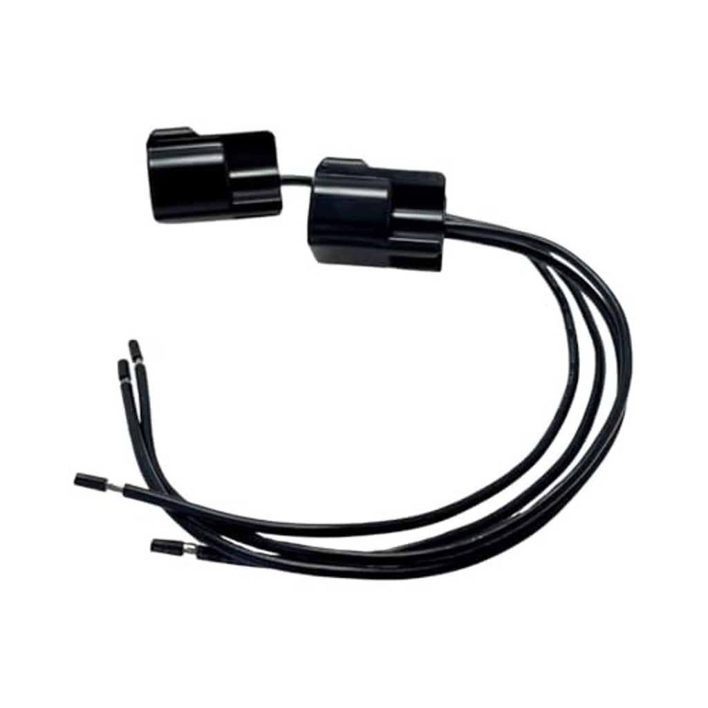 2PCS camshaft position sensor wiring harness with two black connectors and long wire leads