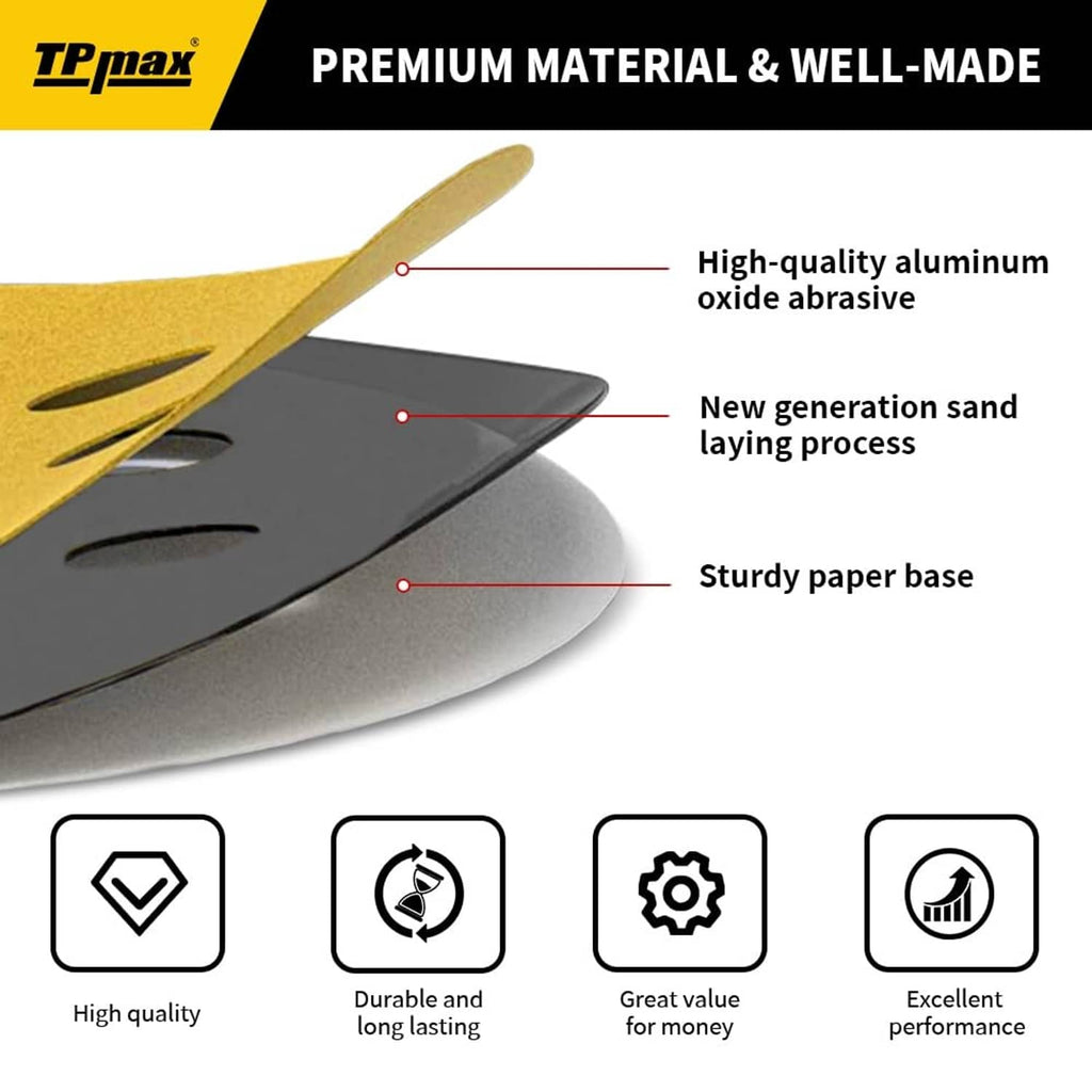 Layered sanding disc showing abrasive and sturdy paper base construction