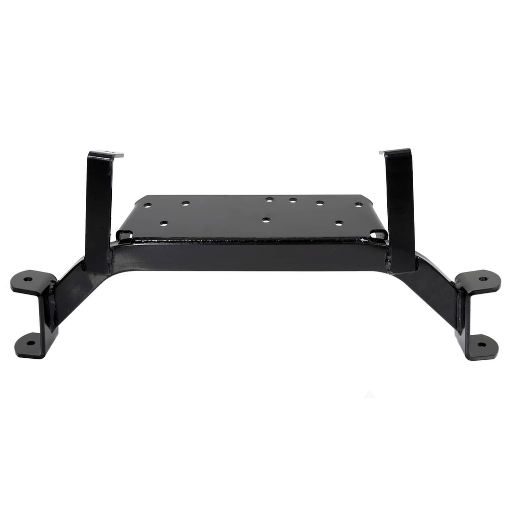 Black drop axle lift frame with side brackets and pre-drilled mounting holes