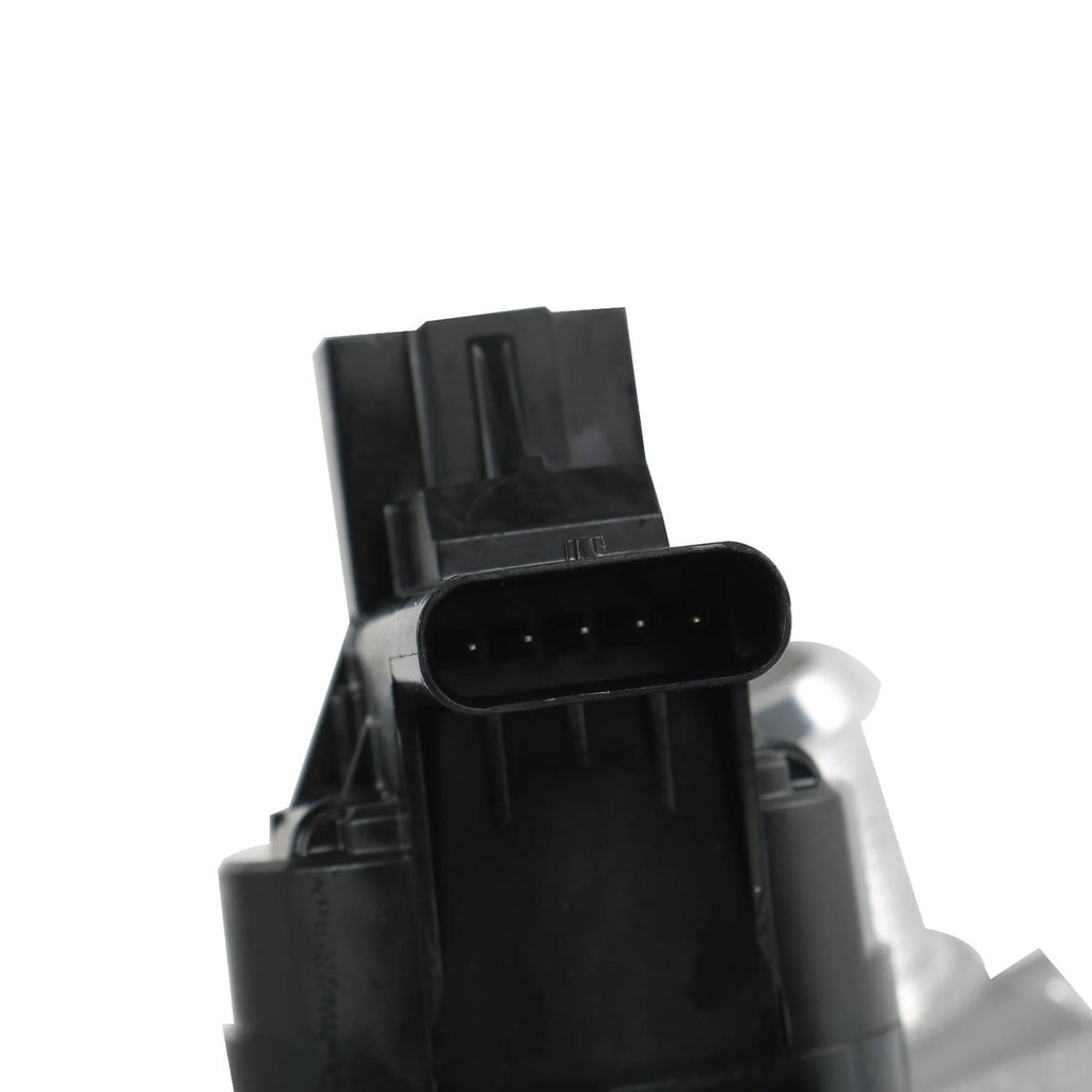 Turbocharger electrical connector plug on the engine-side housing
