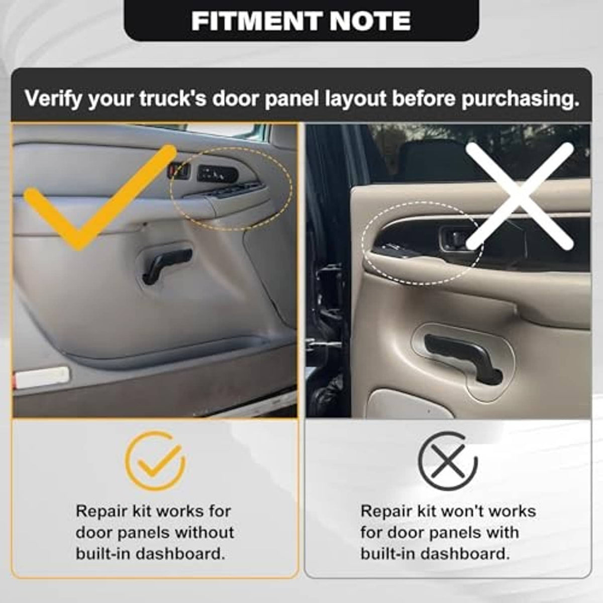 Gray driver-side door armrest handle area with integrated control switch panel