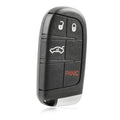 Black 4-button car key fob remote with panic button and lock/unlock icons