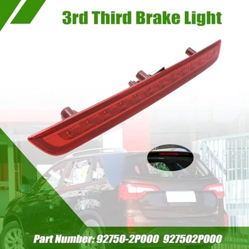 3rd third brake light with red lens and rear center mounting