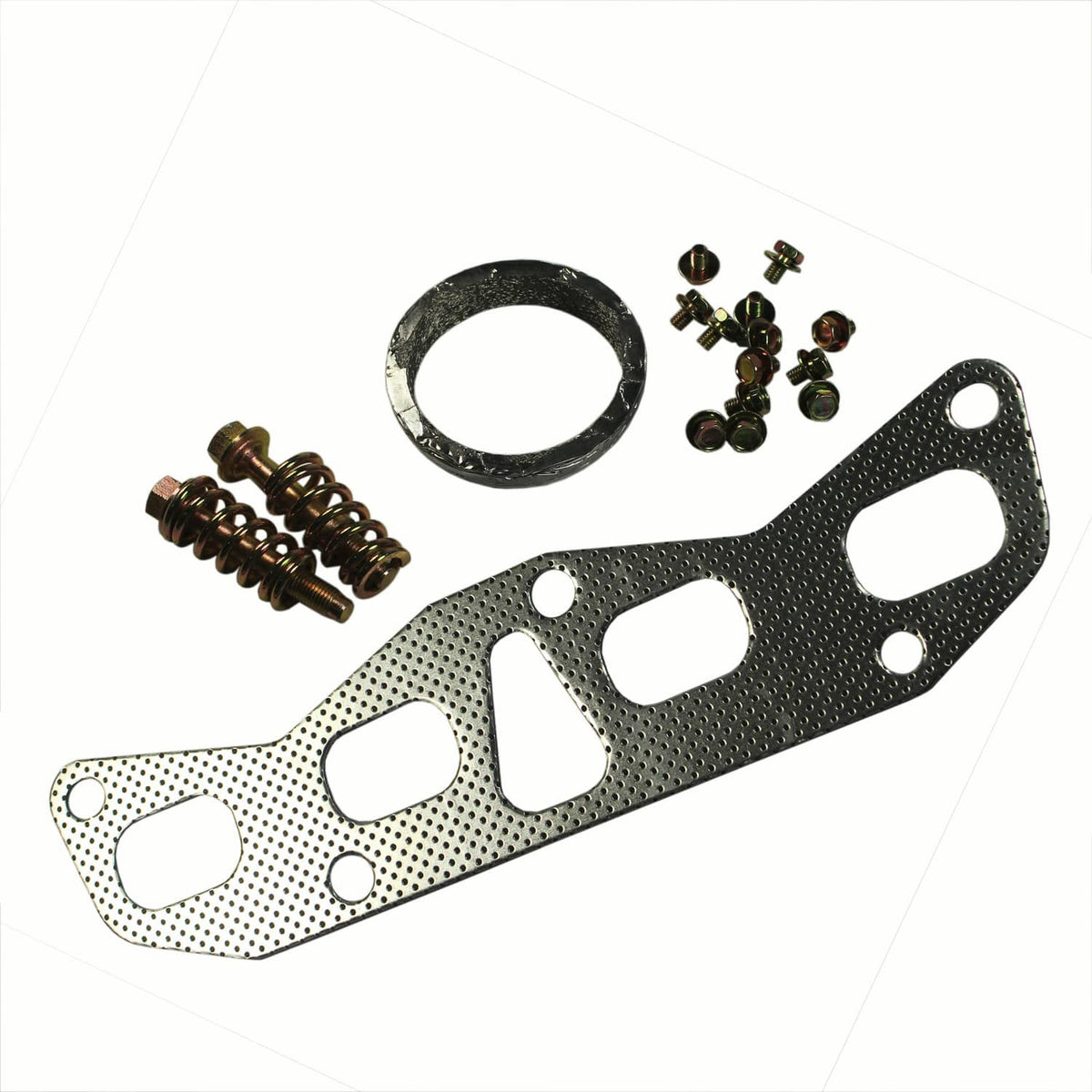 Exhaust manifold gasket set, O-ring and small mounting bolts for catalytic converter